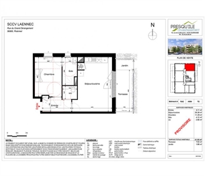 t2 à la vente -   56800  PLOERMEL, surface 41 m2 vente t2 - UBI470904440